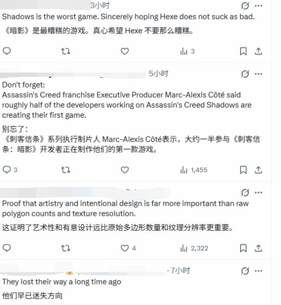 只会站桩被前作吊打！《刺客信条：影》与《刺客信条：大革命》过场动画对比