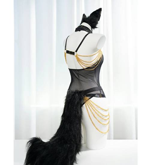 拒绝千篇一律!狐耳透视黑丝COS服现已发售