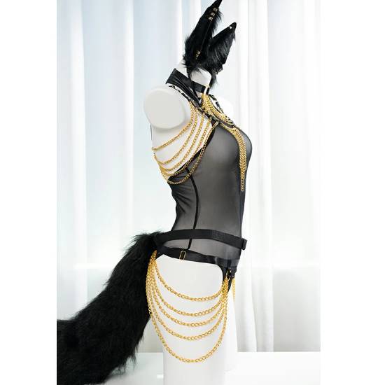 拒绝千篇一律!狐耳透视黑丝COS服现已发售