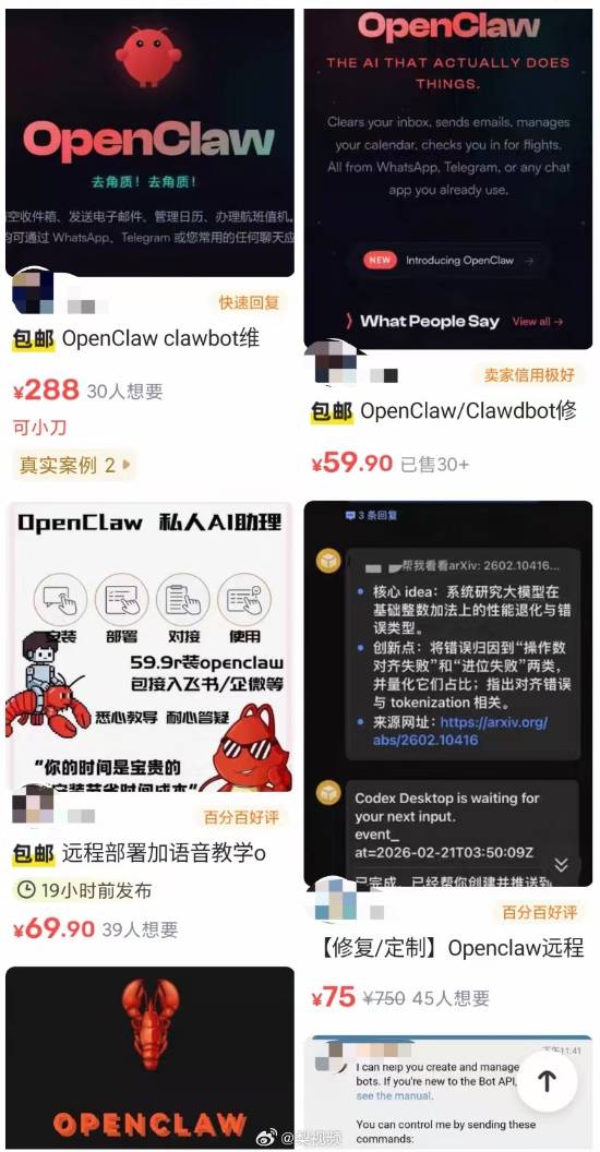 大学生代装OpenClaw赚到饭钱了！88元远程修复爆单