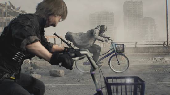 《生化危机9：安魂曲》摩托替换自行车Mod逗乐总监！秒变喜剧片