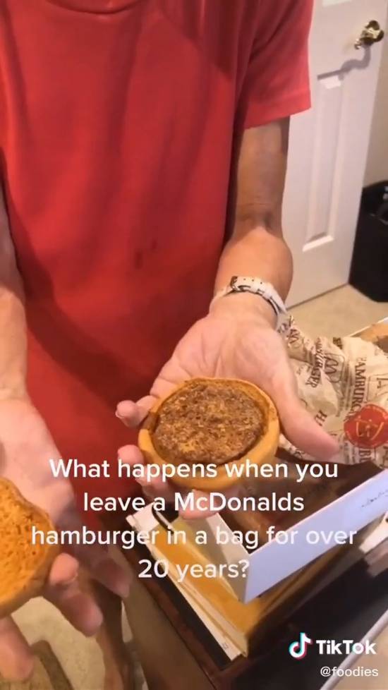 麦当劳套餐保存20年没发霉、腐烂！网友热议